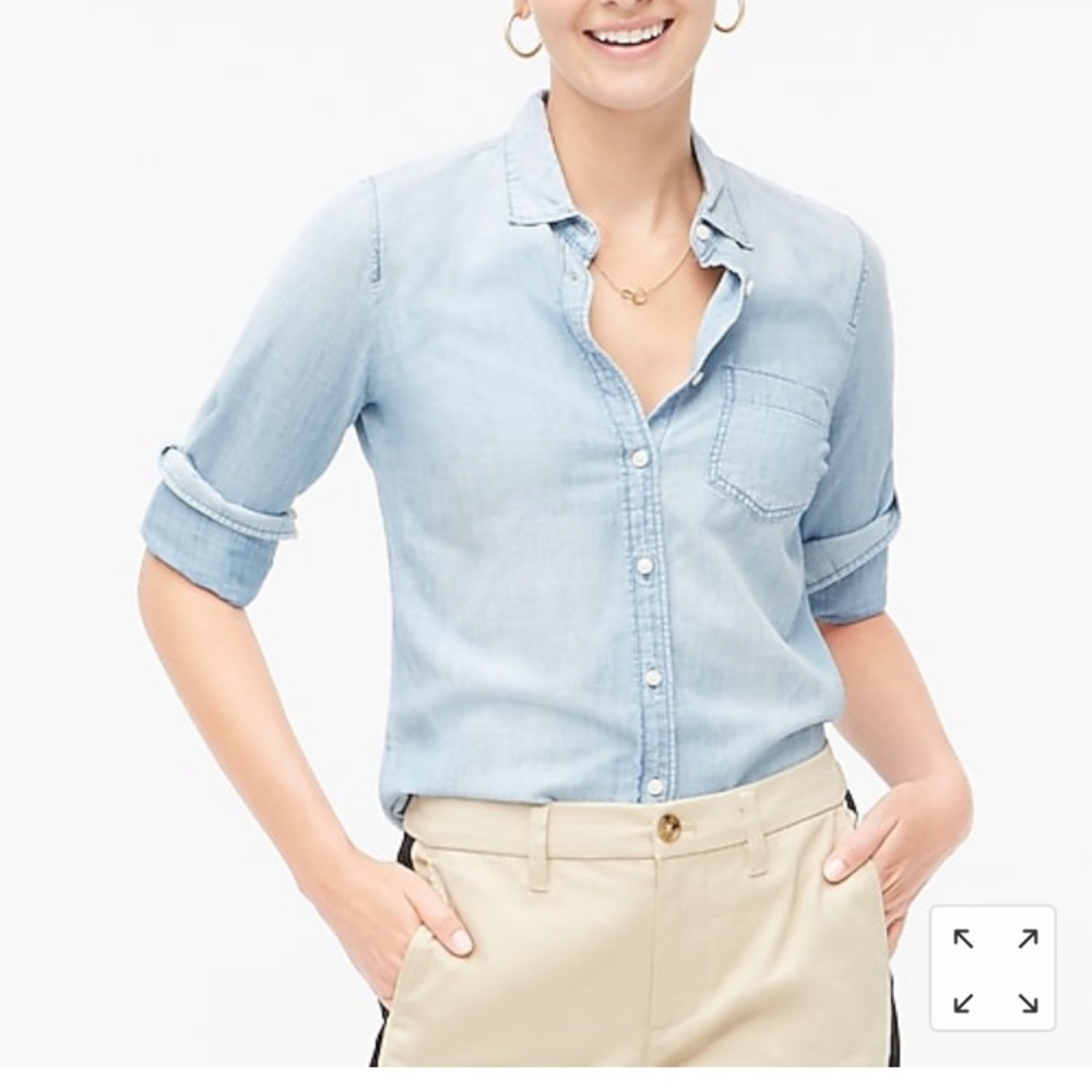 J. Crew XXS Chambray Button Down
